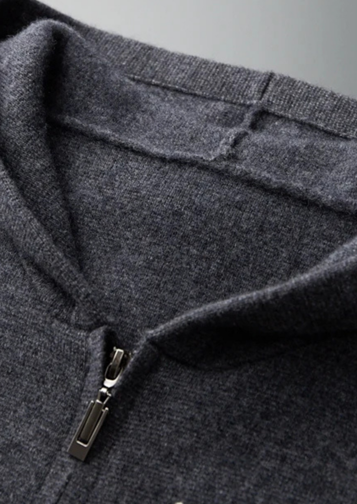 Cashmere Charcoal Zip Hoodie & Grey Trousers Set by SATRI & CO. – view 5