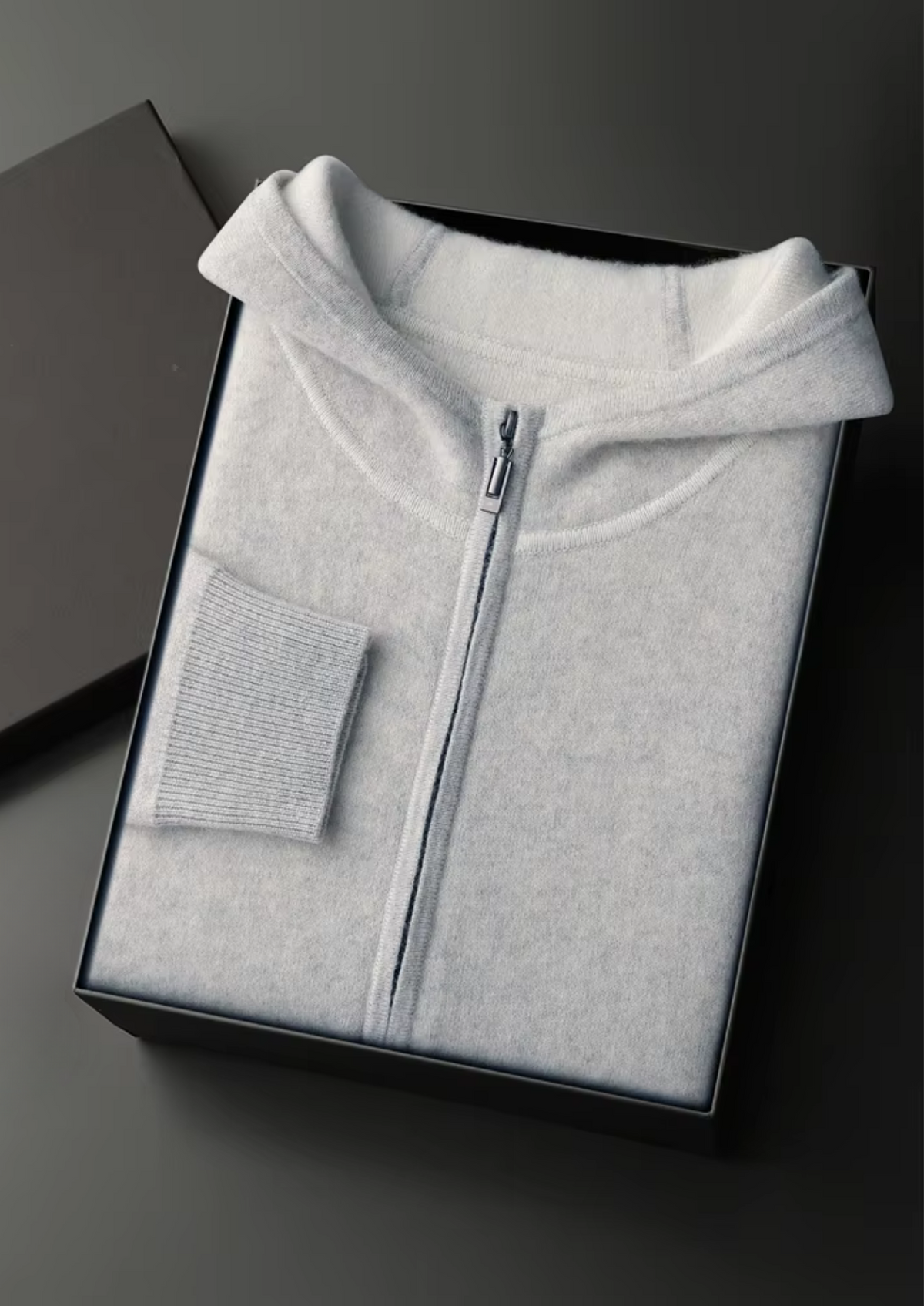 Premium Cashmere Light Grey Milano Leisure Set by SATRI & CO. – product view 2
