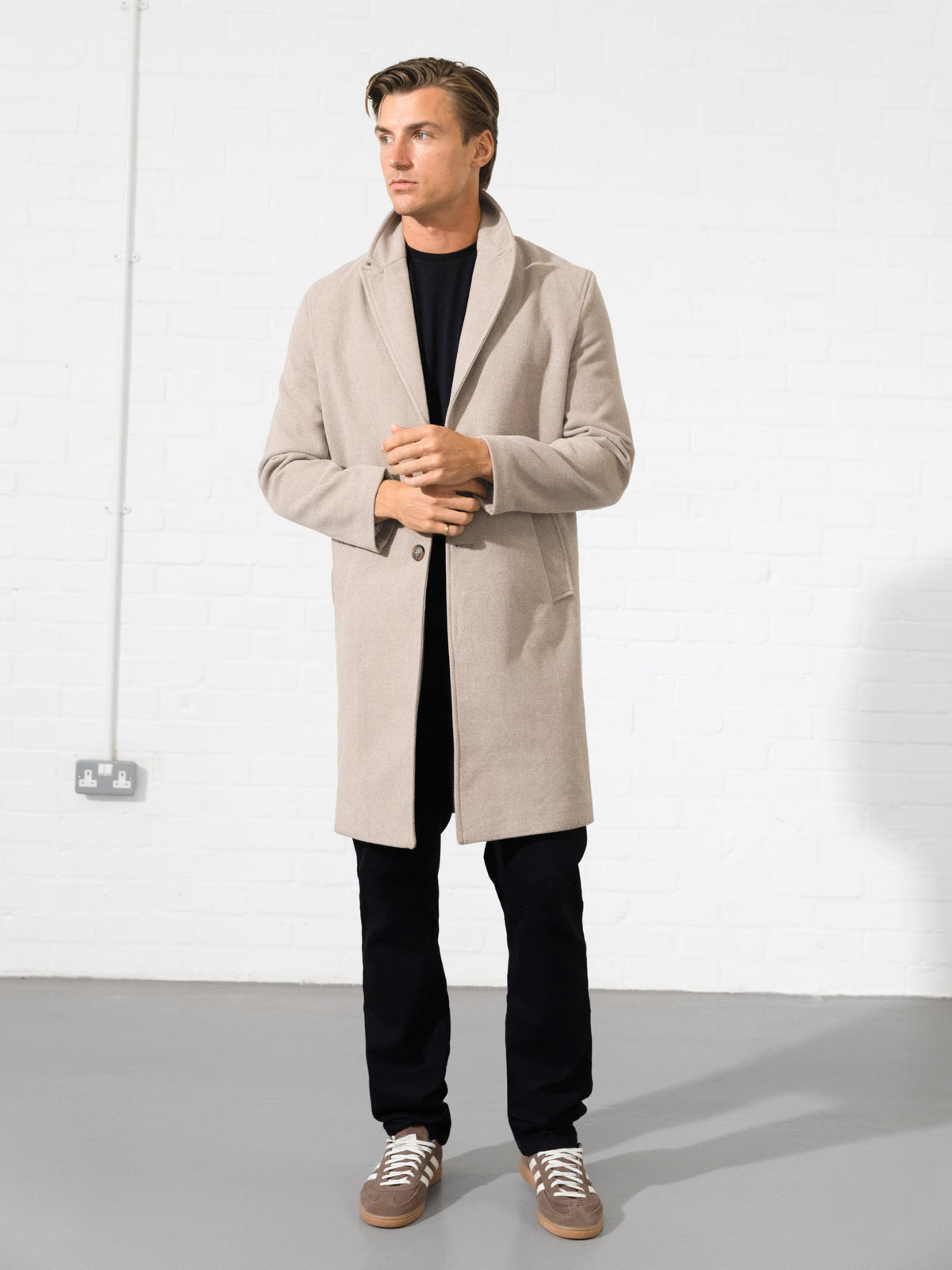 Knightsbridge Tailored Coat - Beige