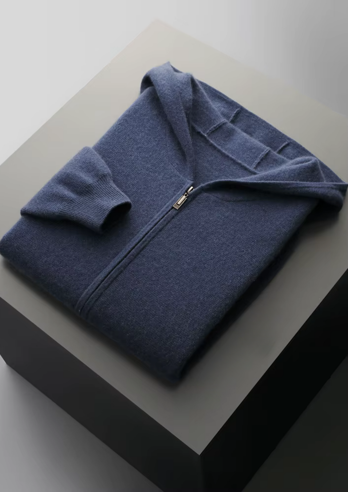Pure Extra-Fine Merino Wool Zipper Hoodie by SATRI & CO. – product view 24