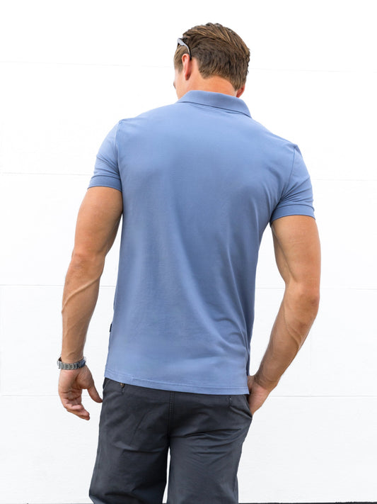 Conrad Polo Shirt - Steel Blue