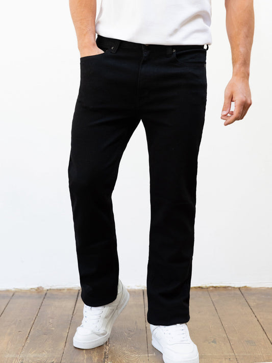 Men's Vol.13 Straight Jeans - Black | SATRI