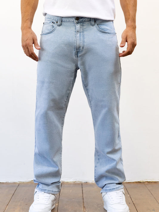Men's Vol.15 Loose Fitting Jeans - Blue | SATRI