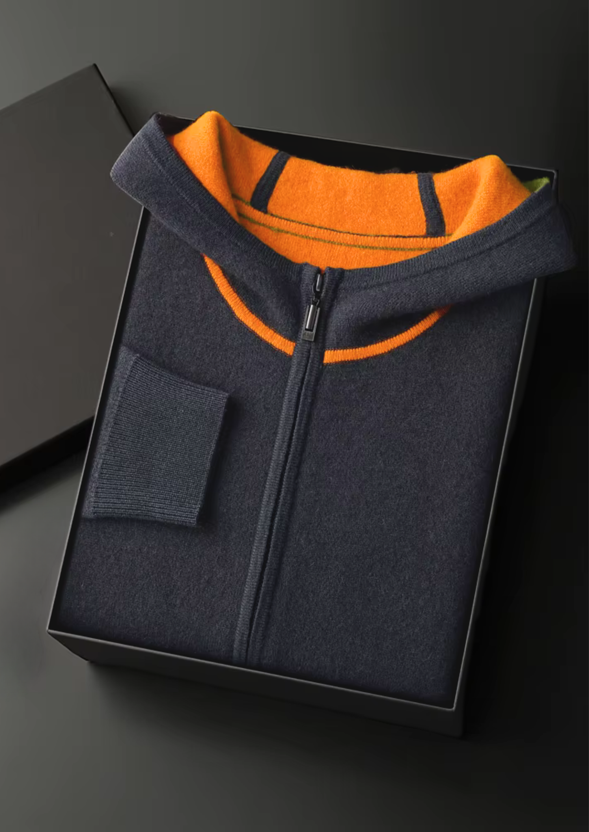 Premium Cashmere Deep Grey Milano Leisure Set by SATRI & CO. – product view 2