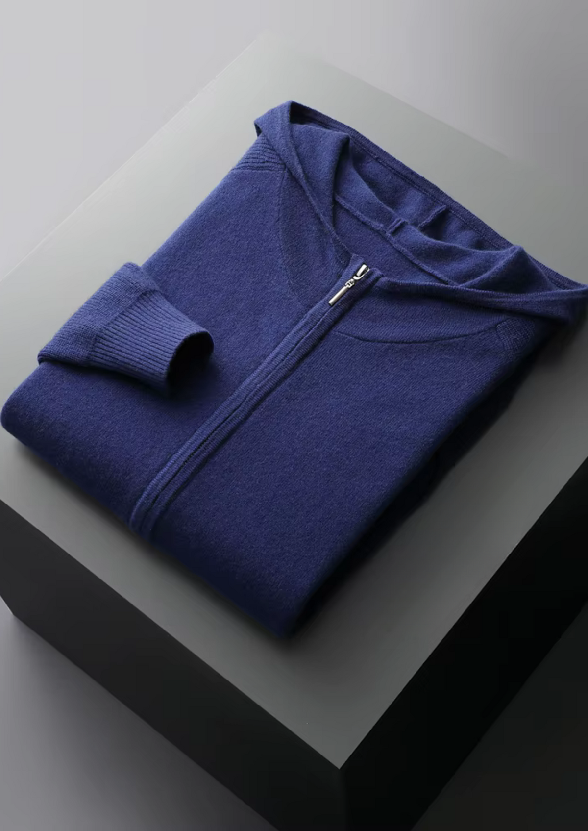 Premium Cashmere Navy Blue Kilian Leisure Set by SATRI & CO. – product view 2