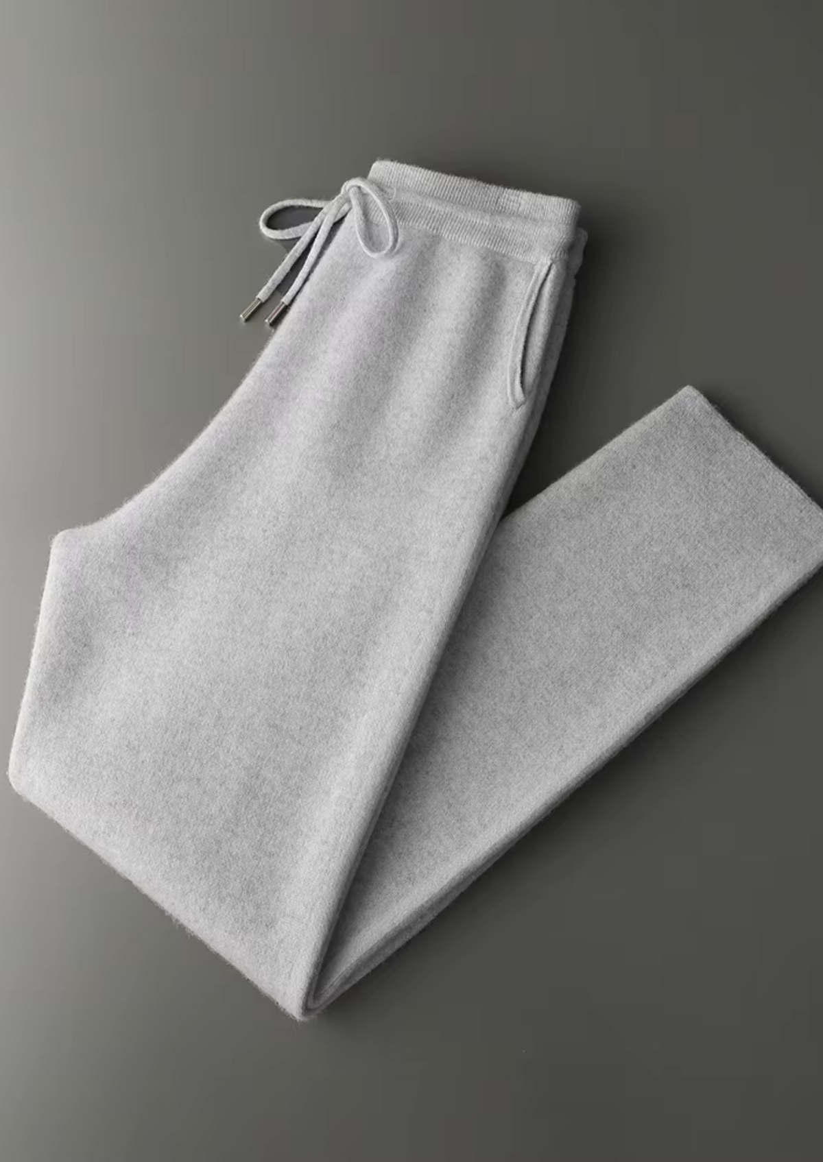 Premium Cashmere Light Grey Milano Leisure Set by SATRI & CO. – product view 3