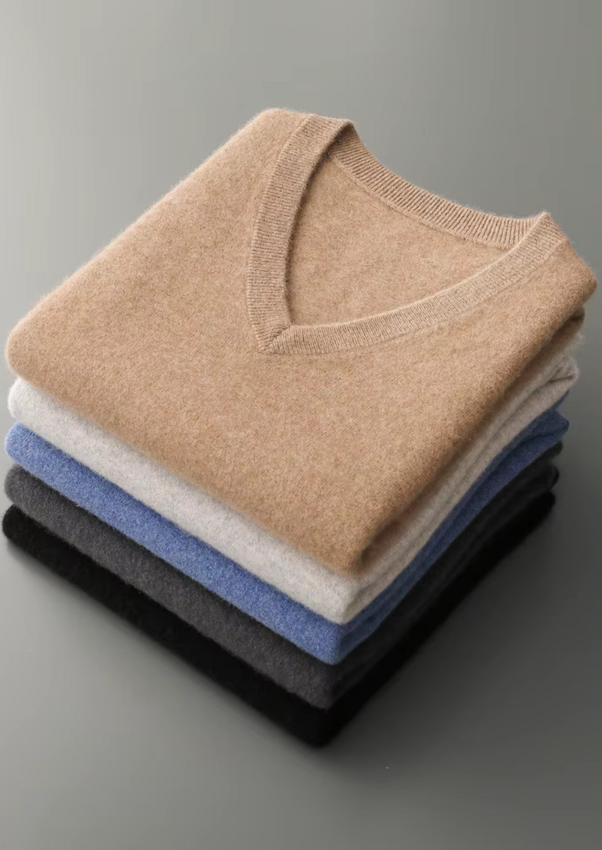 Pure Extra-Fine Merino Wool V-Neck Vest by SATRI & CO. – product view 16