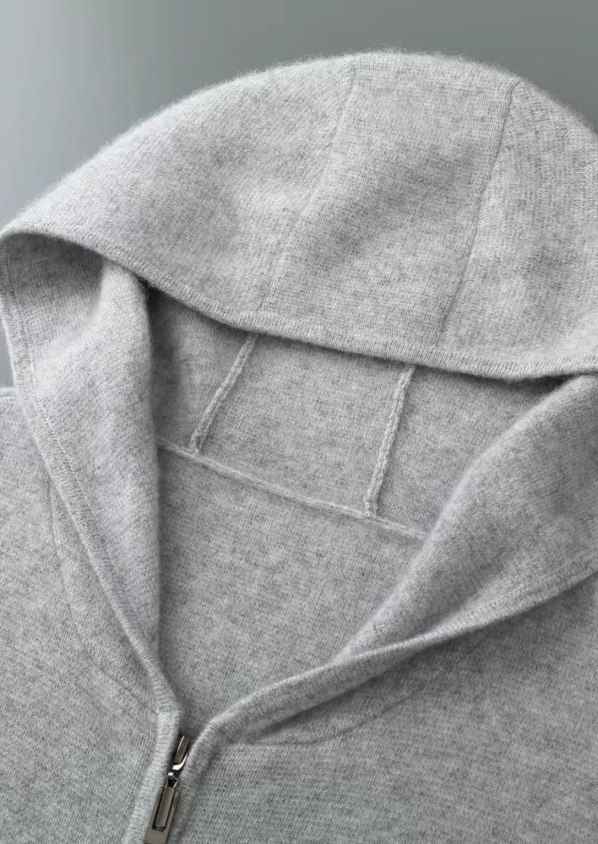 Pure Extra-Fine Merino Wool Zipper Hoodie by SATRI & CO. – product view 6