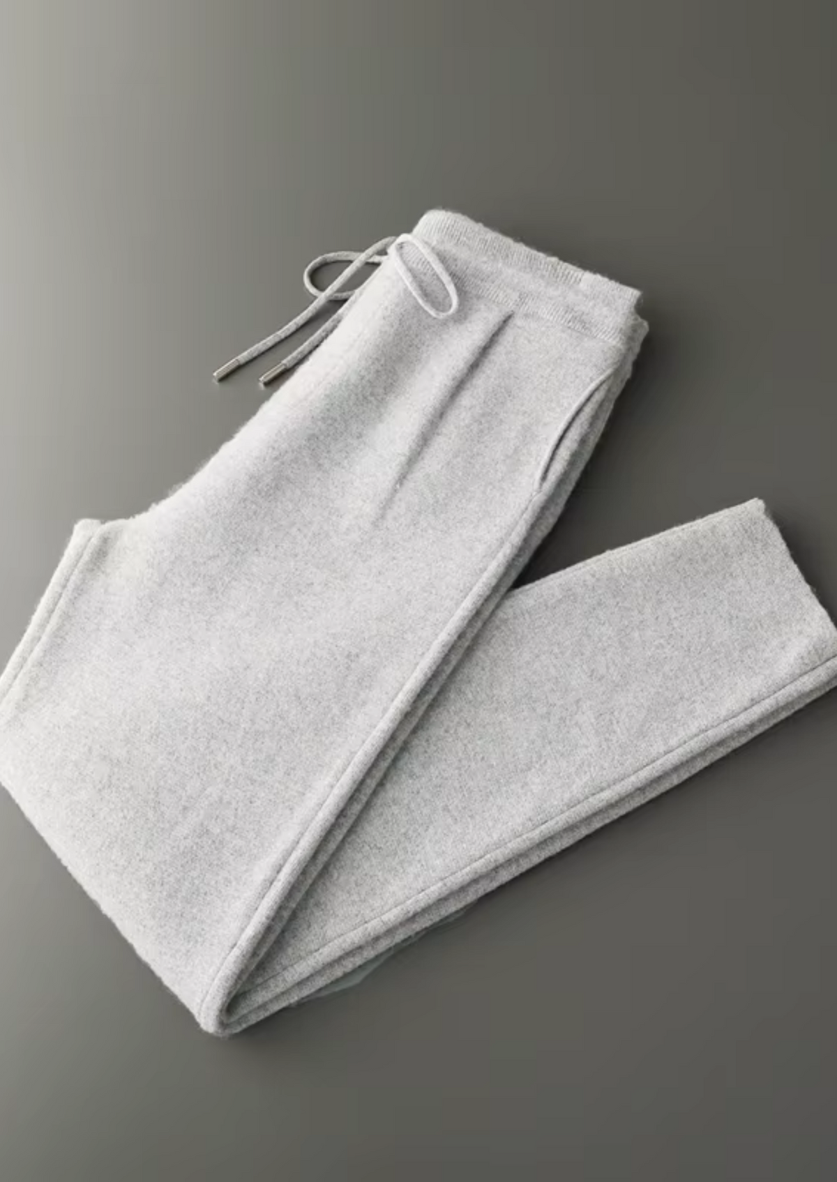 Cashmere Charcoal Zip Hoodie & Grey Trousers Set by SATRI & CO. – view 4
