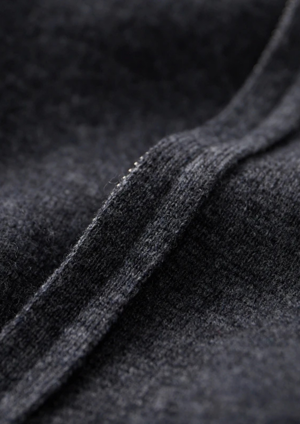 Cashmere Charcoal Zip Hoodie & Grey Trousers Set by SATRI & CO. – view 7