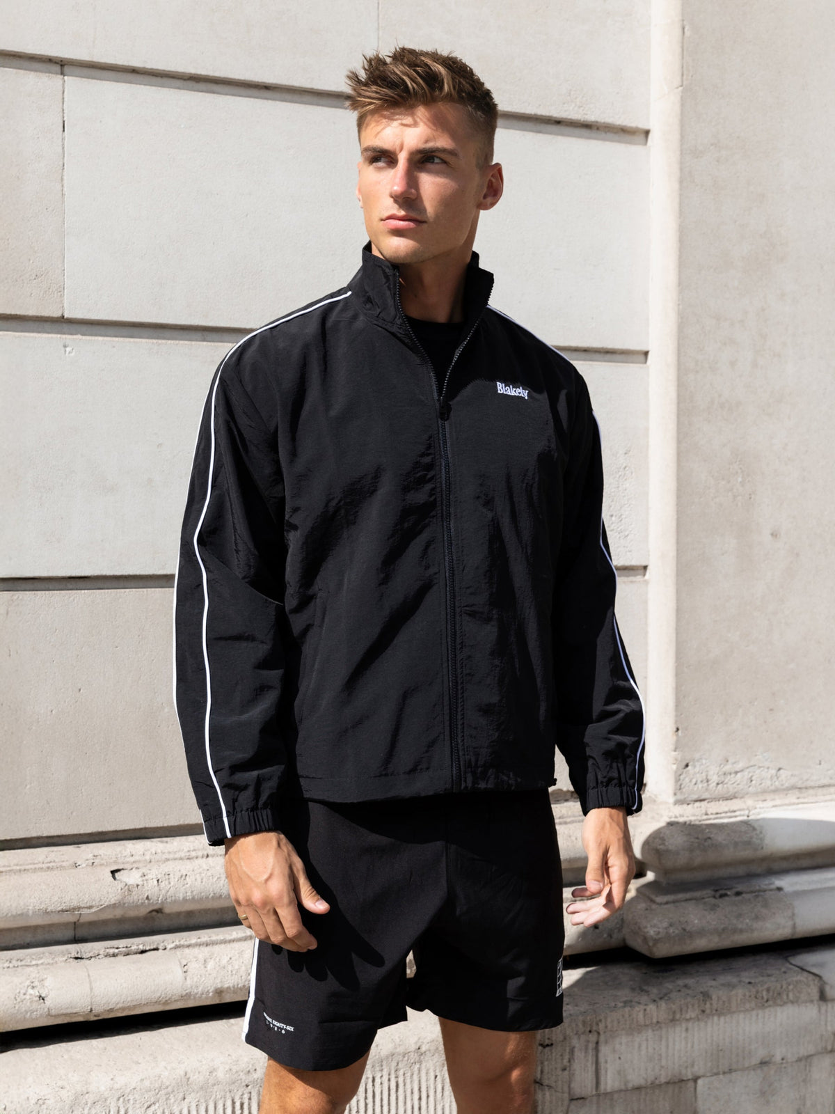 Men's Marlo Track Jacket - Black | SATRI