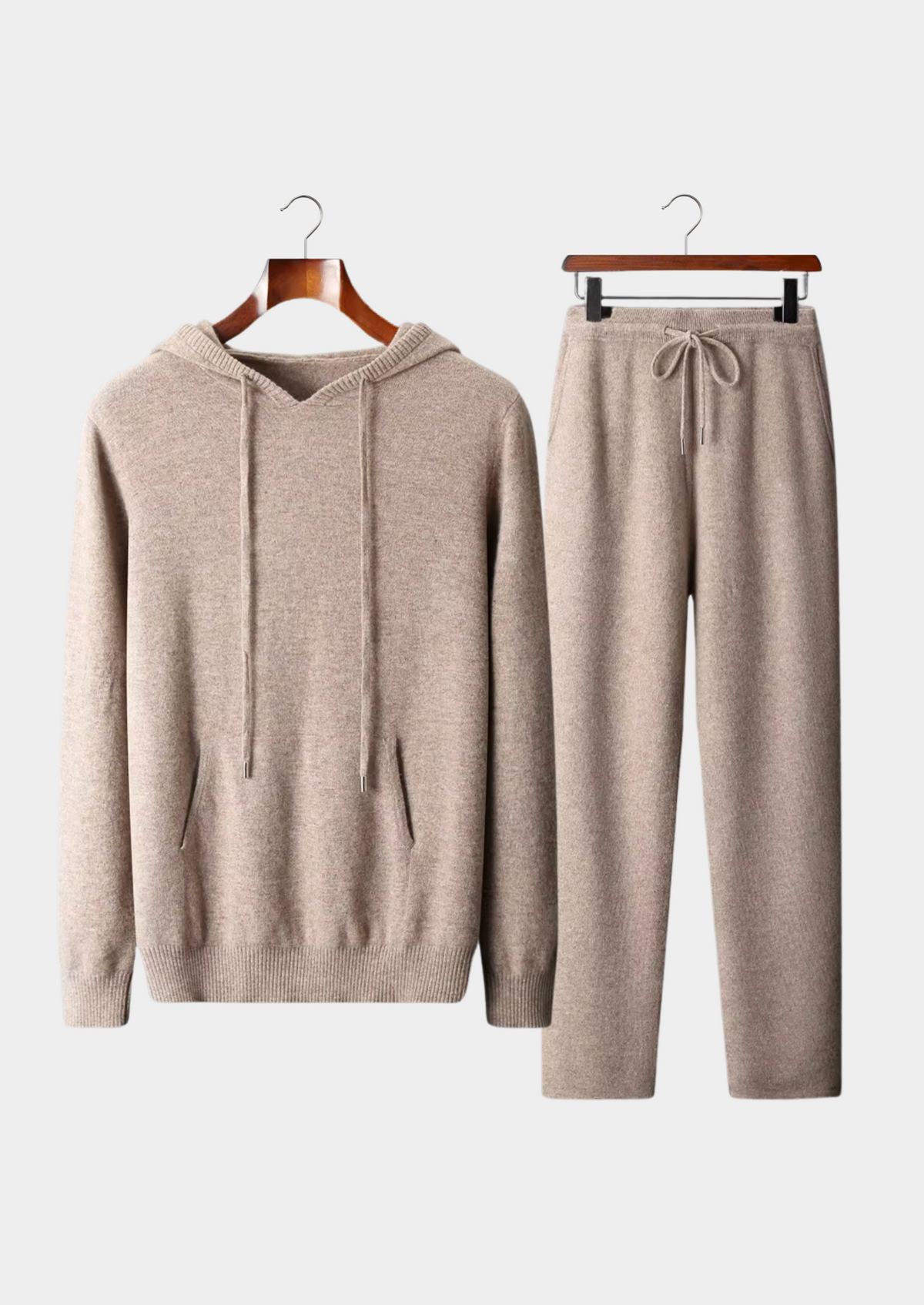Pure Extra-Fine Merino Wool Beige Savro Set by SATRI & CO. – product view 1