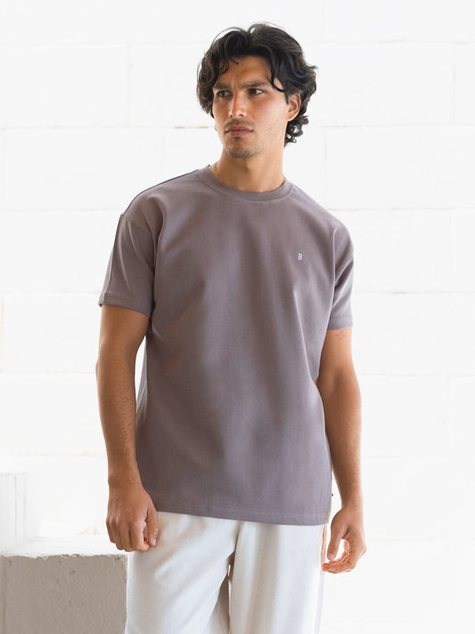 Conrad Relaxed Anchor T-Shirt - Light Brown