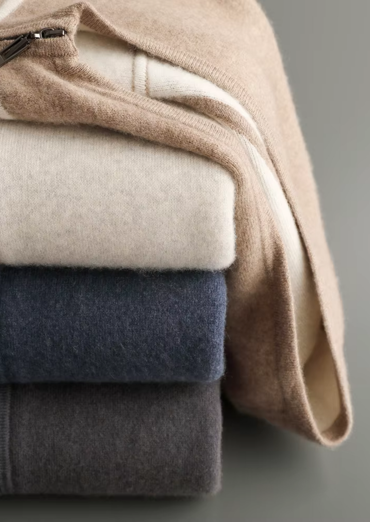 Premium Cashmere Navy Blue Milano Leisure Set by SATRI & CO. – product view 8