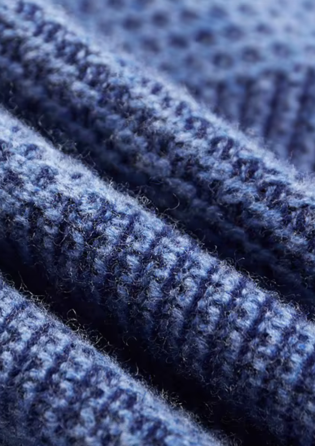Pure Extra-Fine Merino Wool Two-Tone Patterned Mock Neck by SATRI & CO. – product view 6