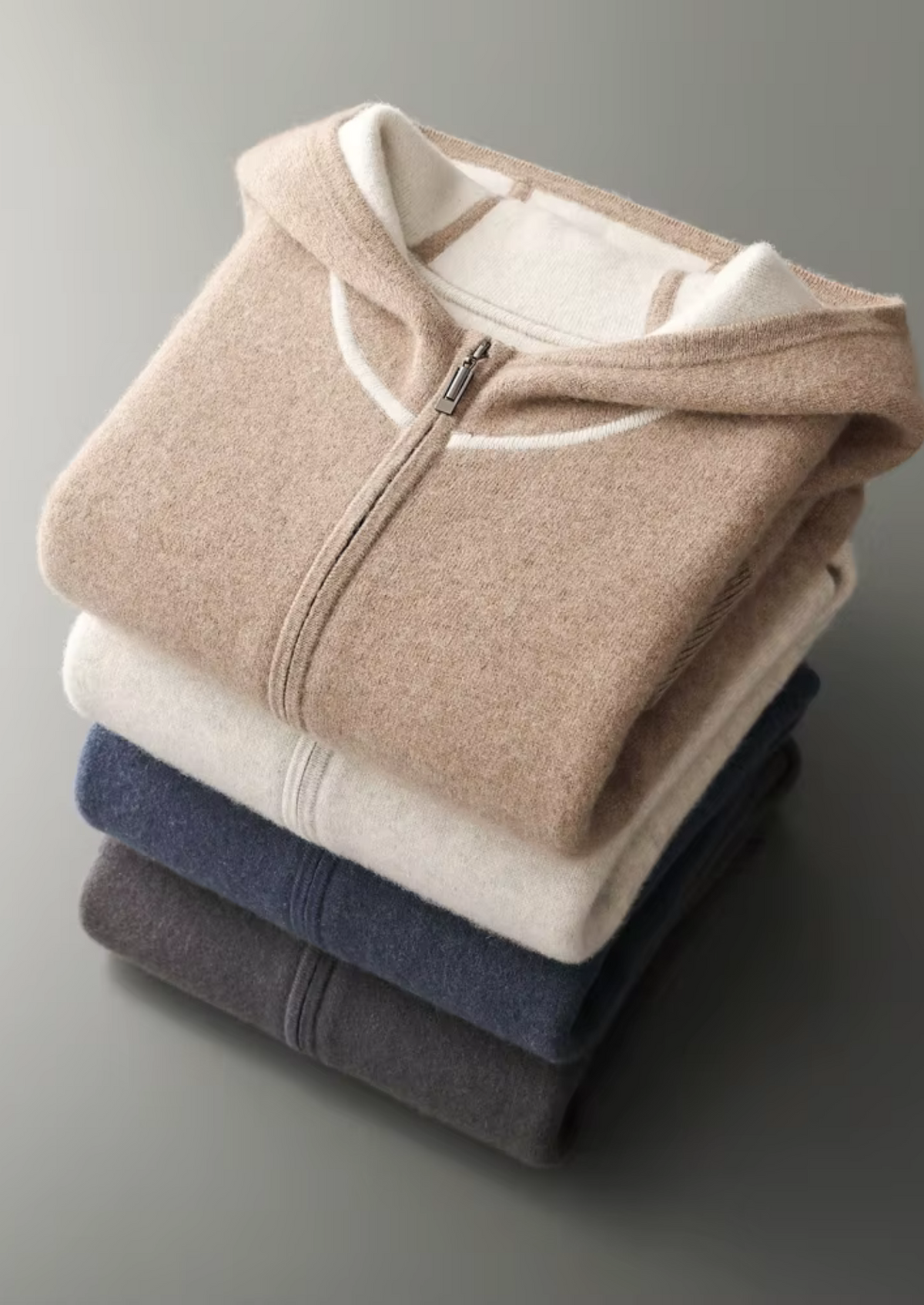 Premium Cashmere Beige Milano Leisure Set by SATRI & CO. – product view 13