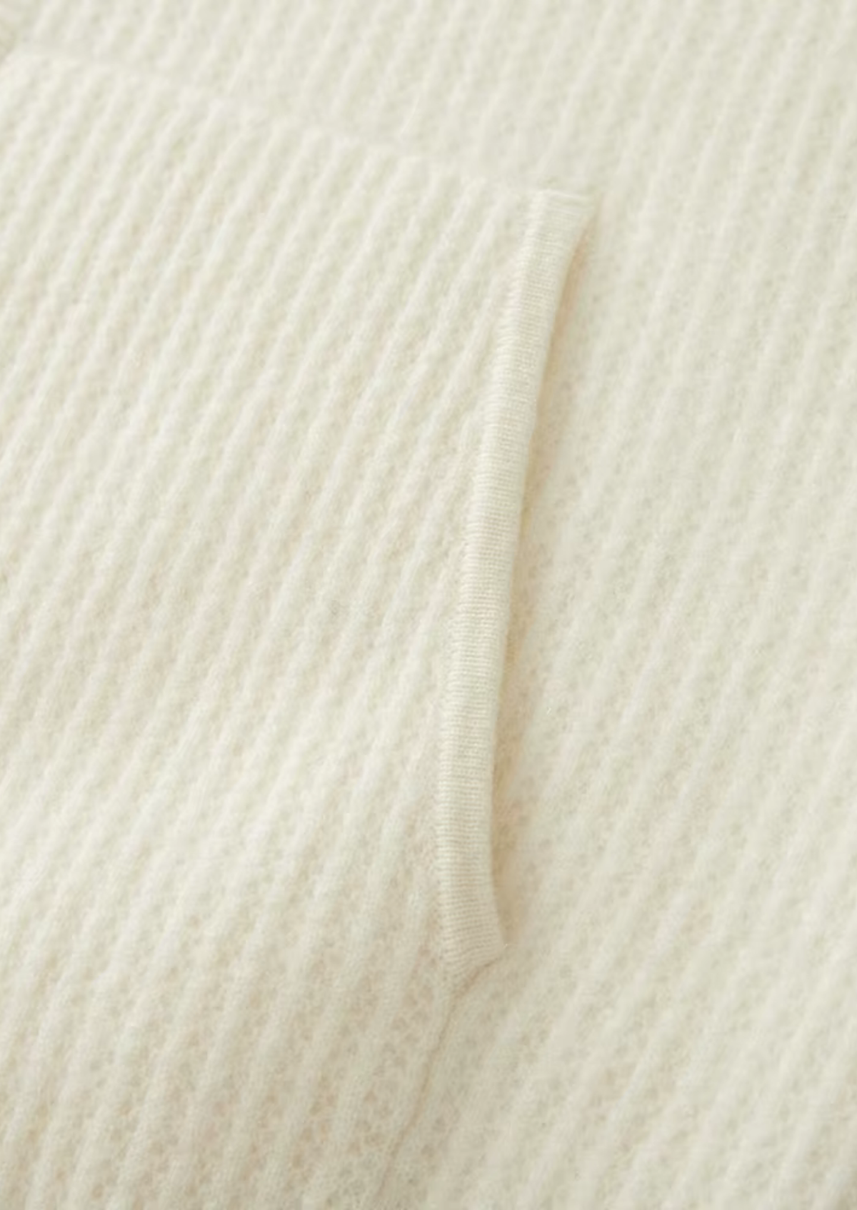 Pure Extra-Fine Merino Wool Ribbed Zipper Hoodie by SATRI & CO. – product view 13