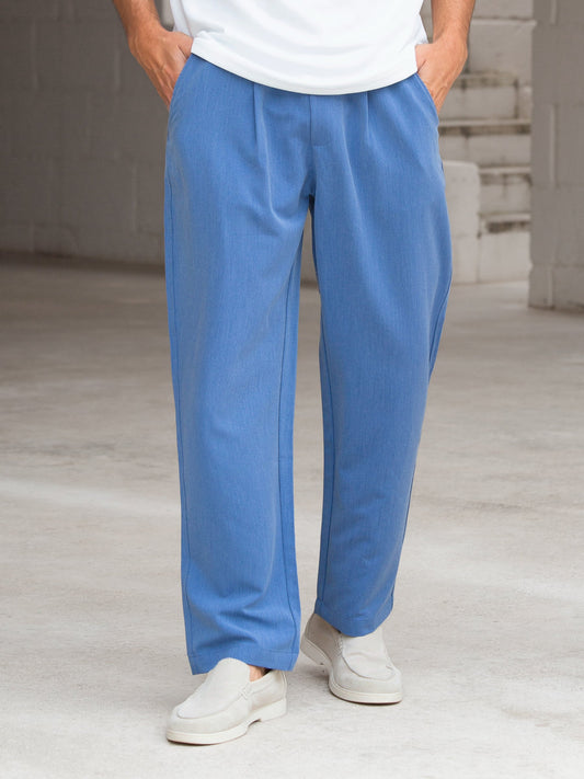 Men's Lucca Trousers - Blue | SATRI