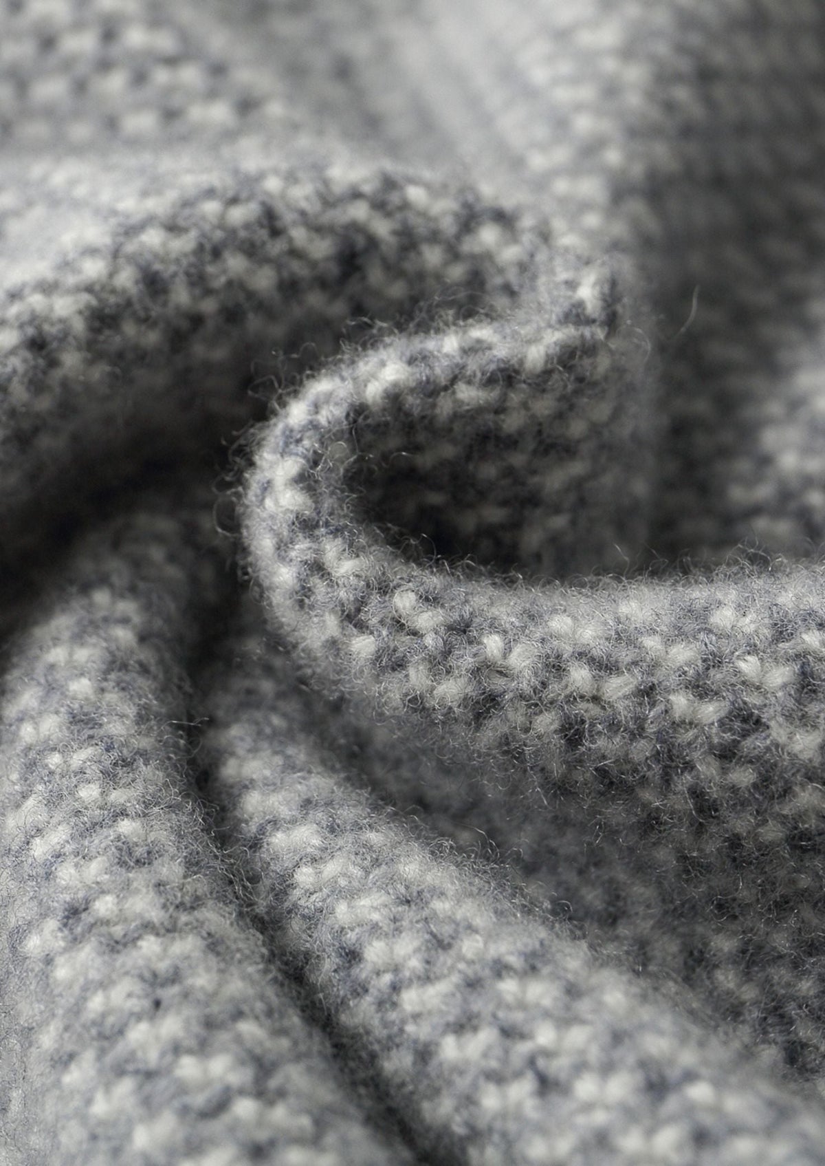 Pure Extra-Fine Merino Wool Light Grey Jacquard Set by SATRI & CO. – product view 16