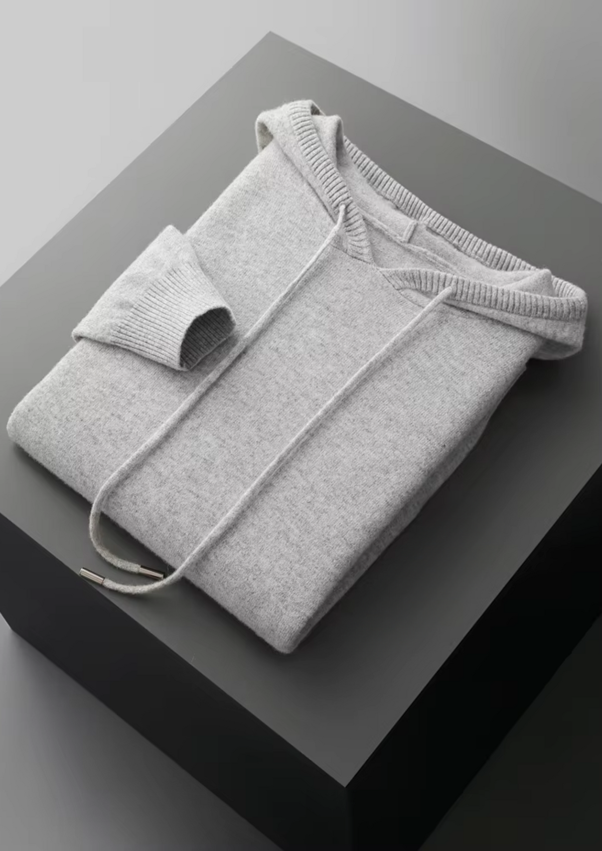 Pure Extra-Fine Merino Wool Light Grey Savro Set by SATRI & CO. – product view 3
