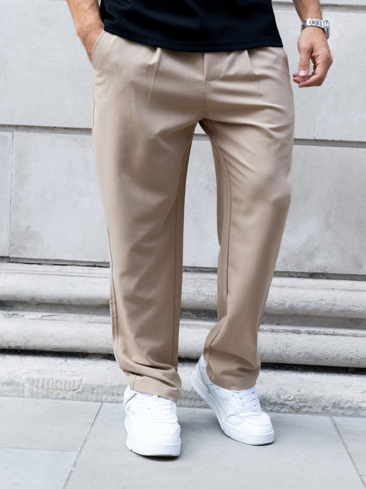 Men's Anston Stretch Chinos - Tan | SATRI
