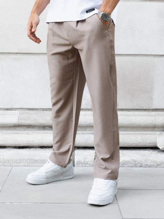 Men's Anston Stretch Chinos - Light Brown | SATRI
