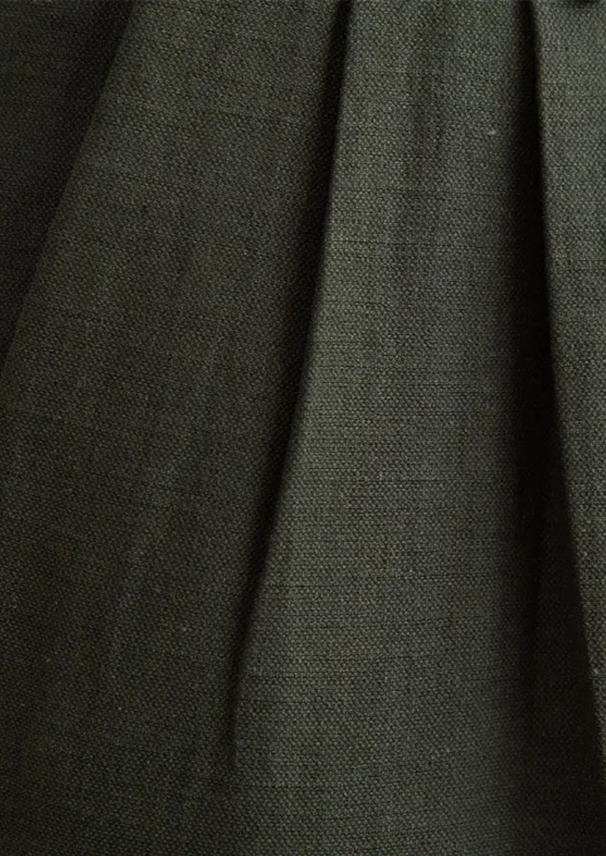 Cagliari Pleated Coastal Trousers - Olive by SATRI & CO. – product view 3