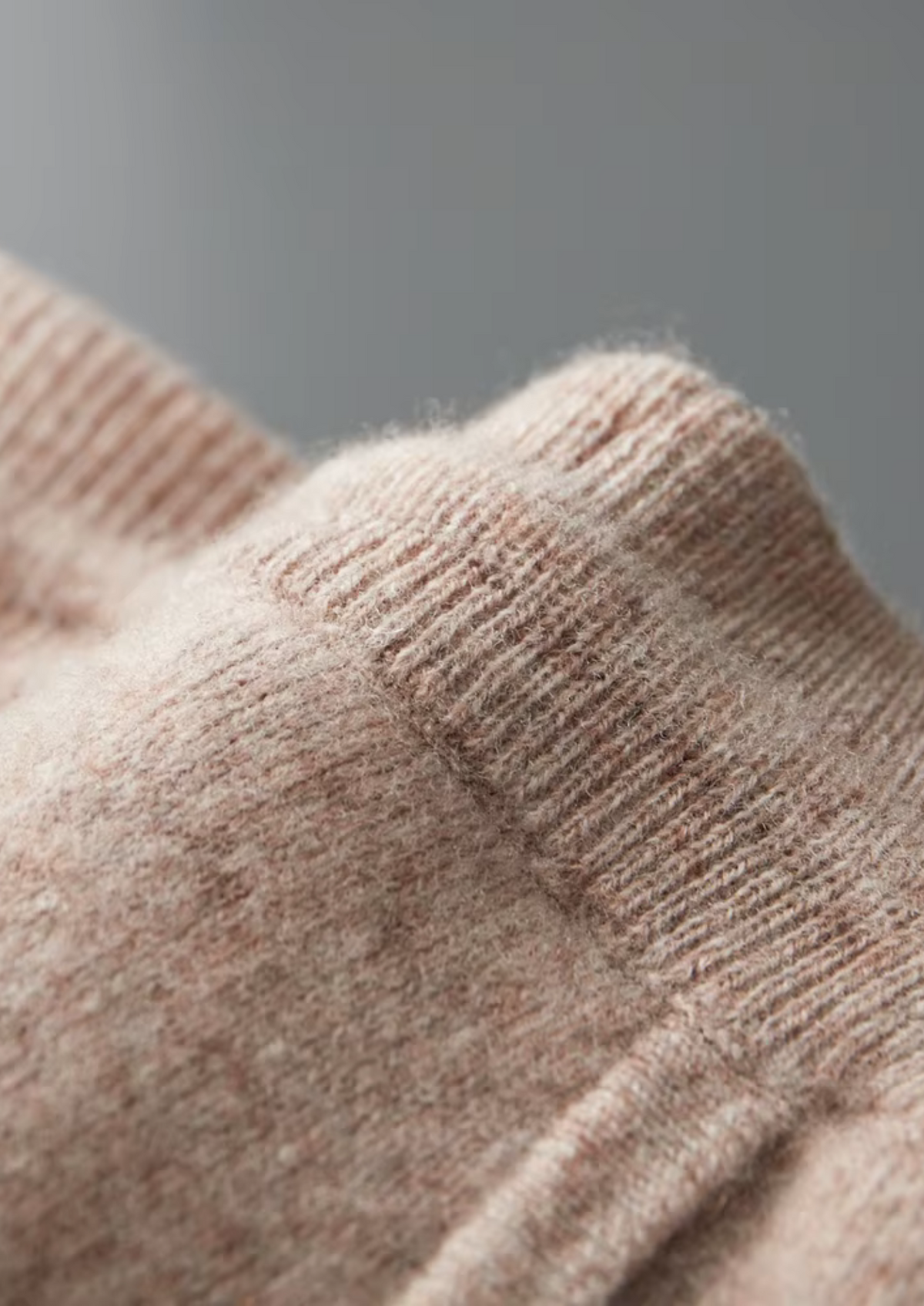 Pure Extra-Fine Merino Wool Light Grey Leisure Joggers by SATRI & CO. – product view 10