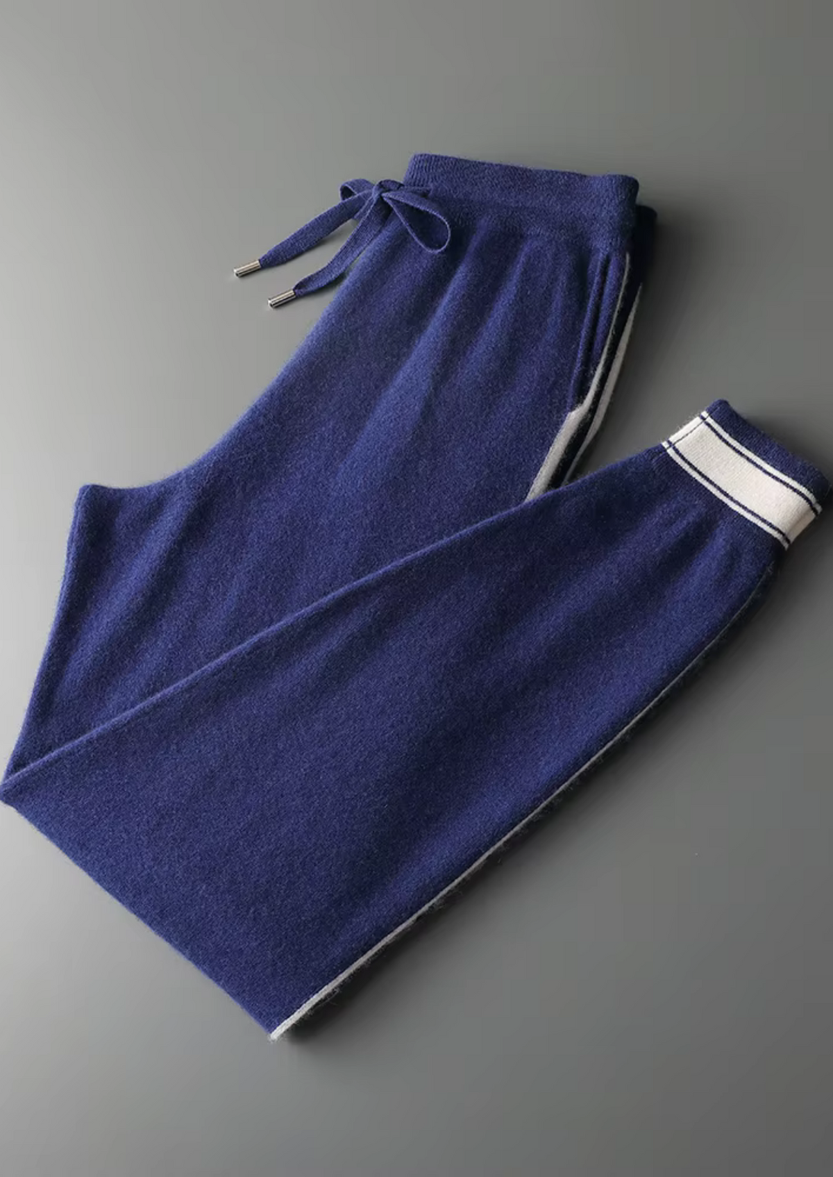 Premium Cashmere Navy Blue Vienna Leisure Set by SATRI & CO. – product view 3