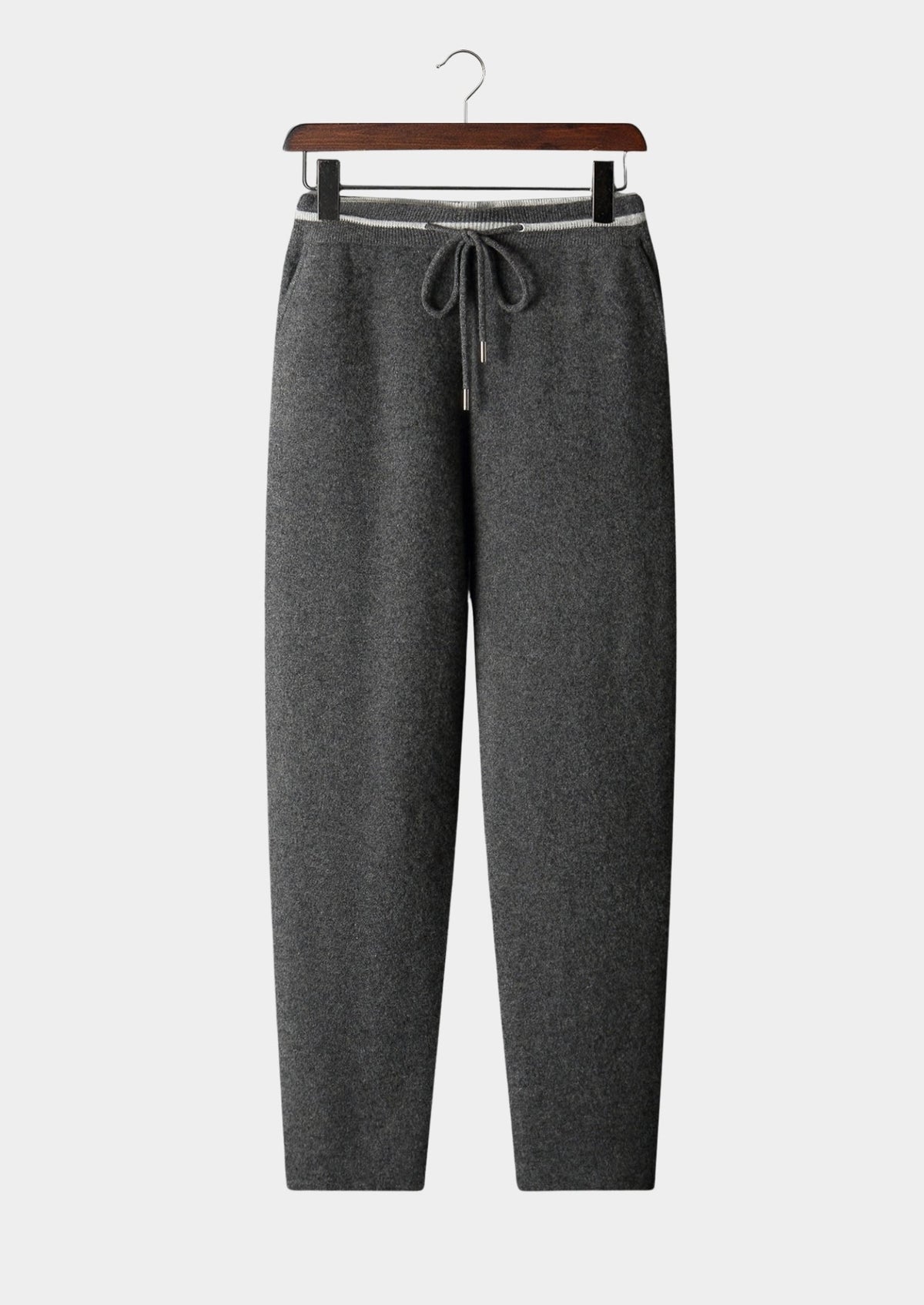 Pure Extra-Fine Merino Wool Contrast Leisure Trousers by SATRI & CO. – product view 15