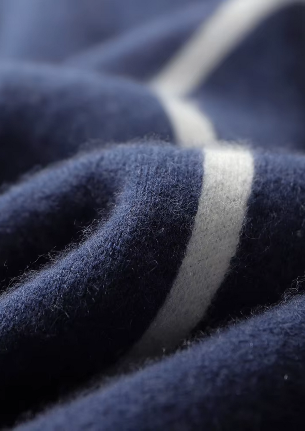Premium Cashmere Navy Blue Milano Leisure Set by SATRI & CO. – product view 13