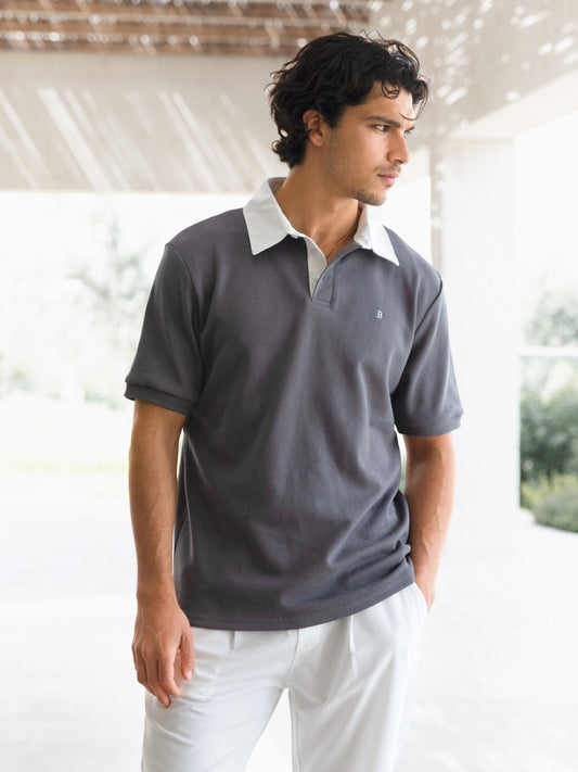 Ander Relaxed Polo Shirt - Grey