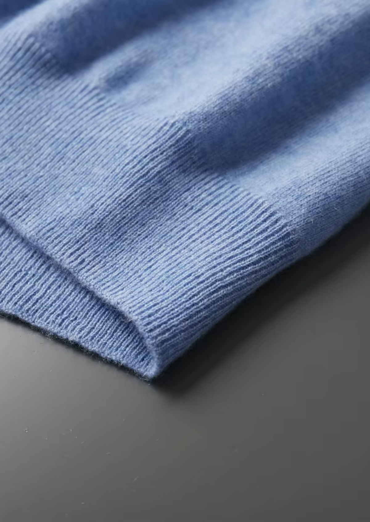 Premium Cashmere Mock Neck T-Shirt by SATRI & CO. – product view 11