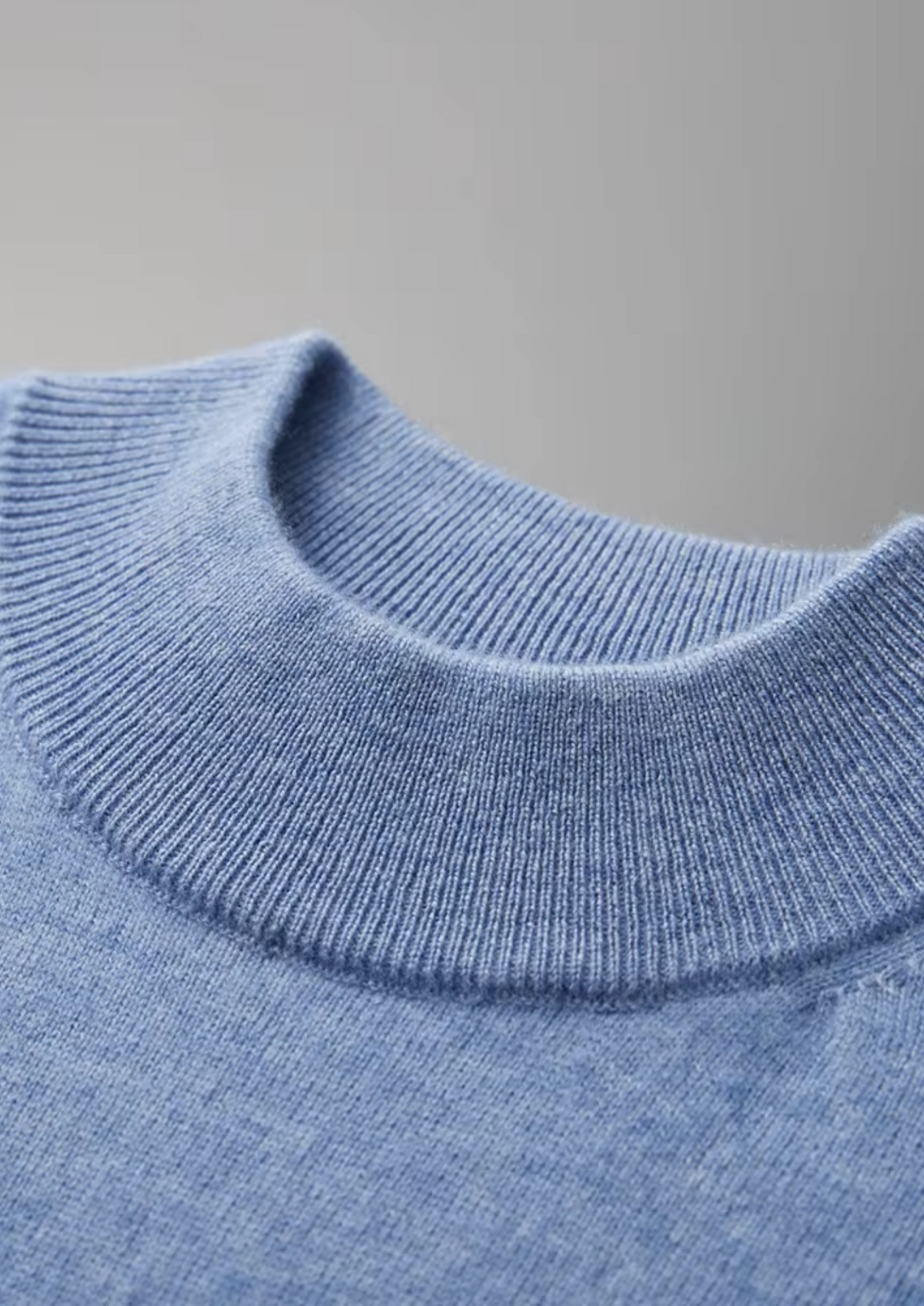 Premium Cashmere Mock Neck T-Shirt by SATRI & CO. – product view 12