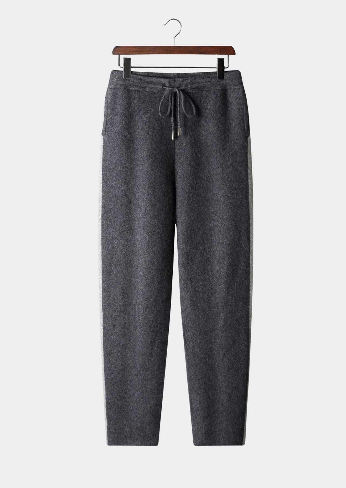 Pure Extra-Fine Merino Wool Striped Leisure Trousers by SATRI & CO. – product view 13