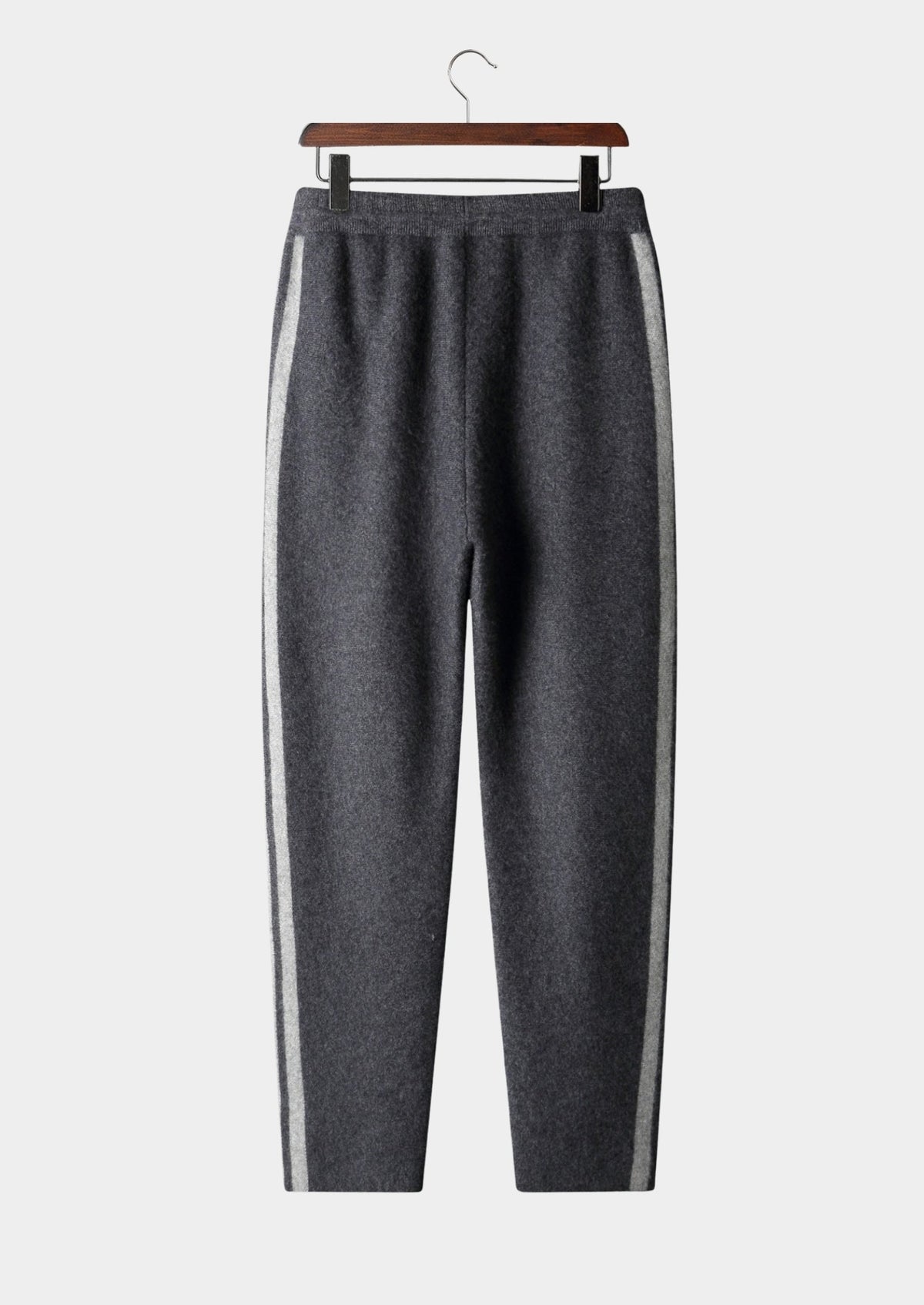 Pure Extra-Fine Merino Wool Striped Leisure Trousers by SATRI & CO. – product view 14