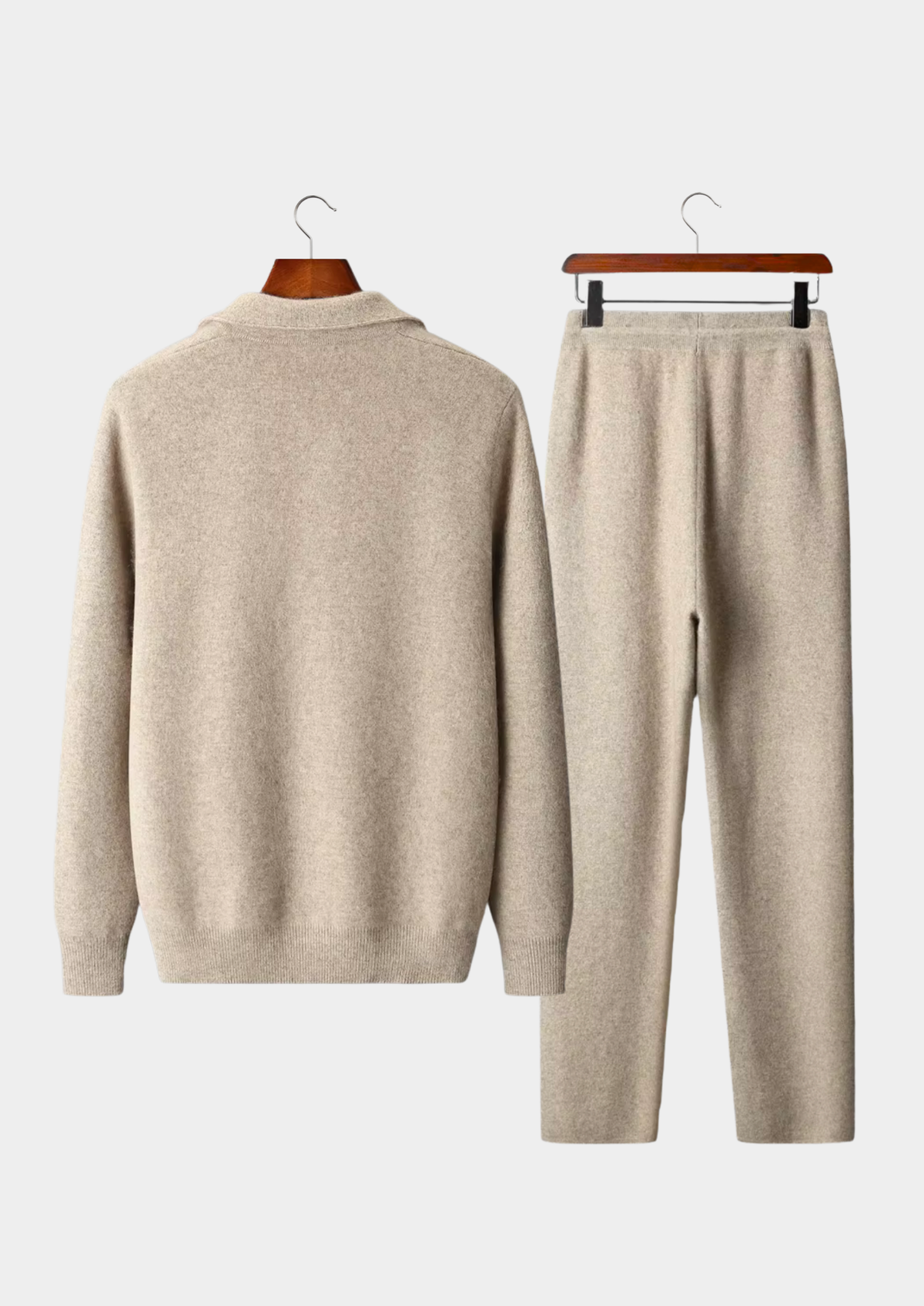 Cashmere Open-Collar Zip Cardigan Set by SATRI & CO. – view 2