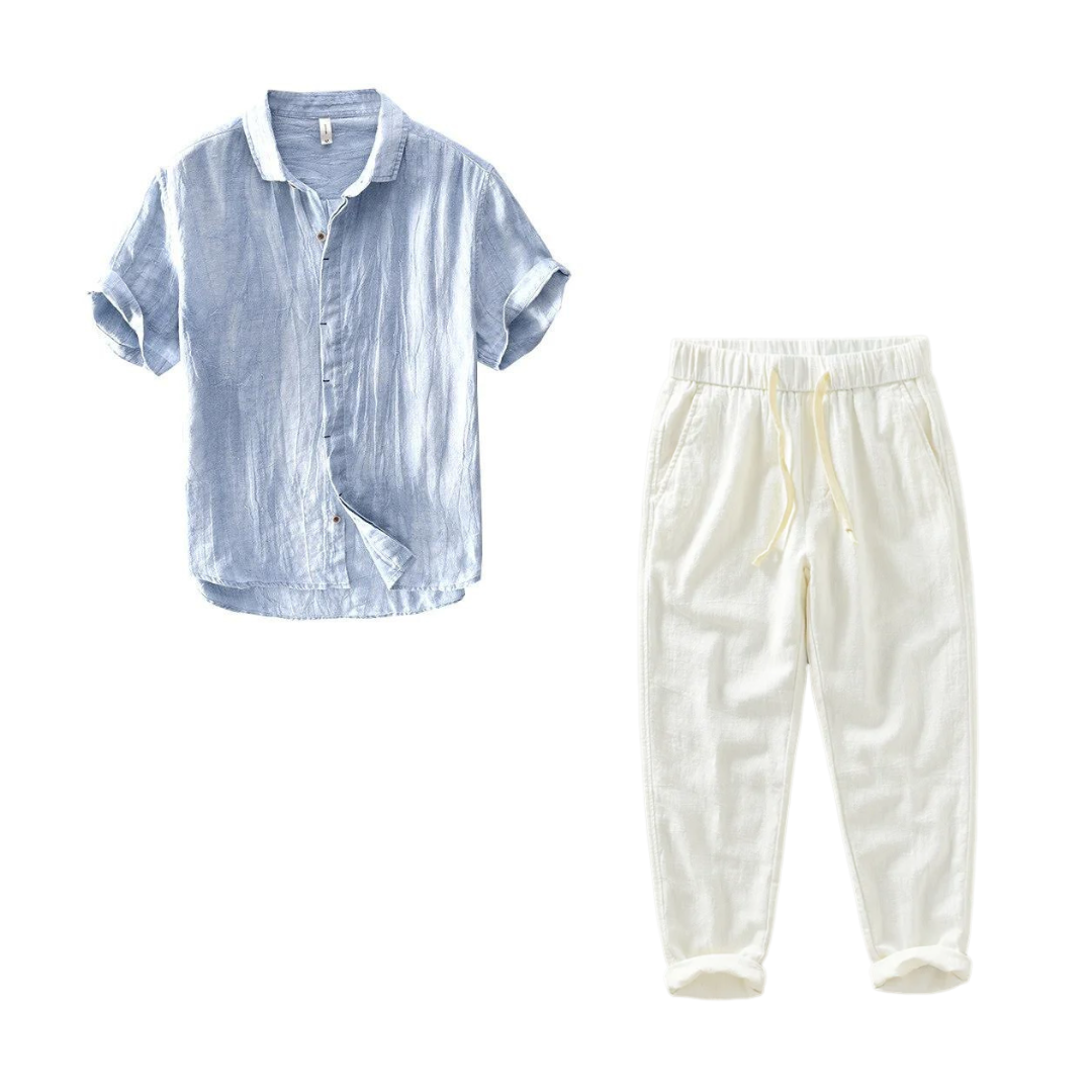 São Bento Linen Shirt & Trousers Set