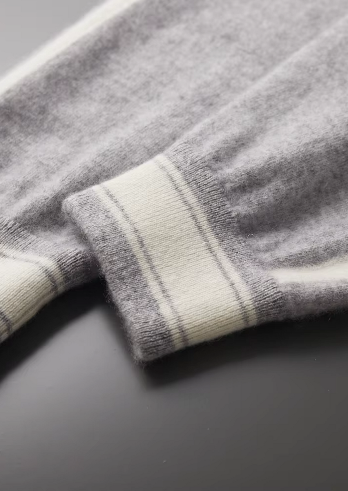 Premium Cashmere Light Grey Vienna Leisure Set by SATRI & CO. – product view 15