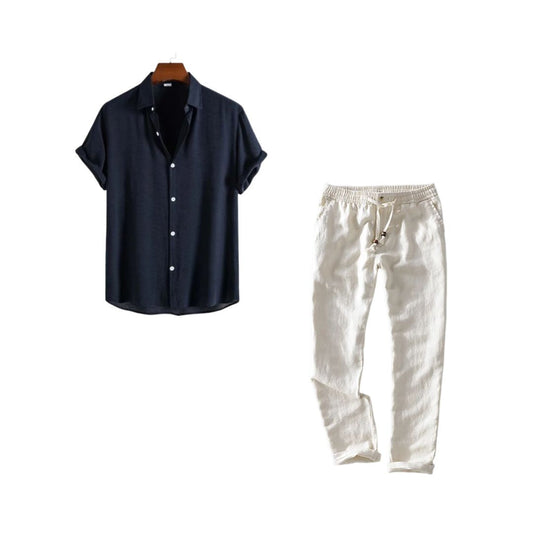 Teresina Linen Shirt & Trousers Set