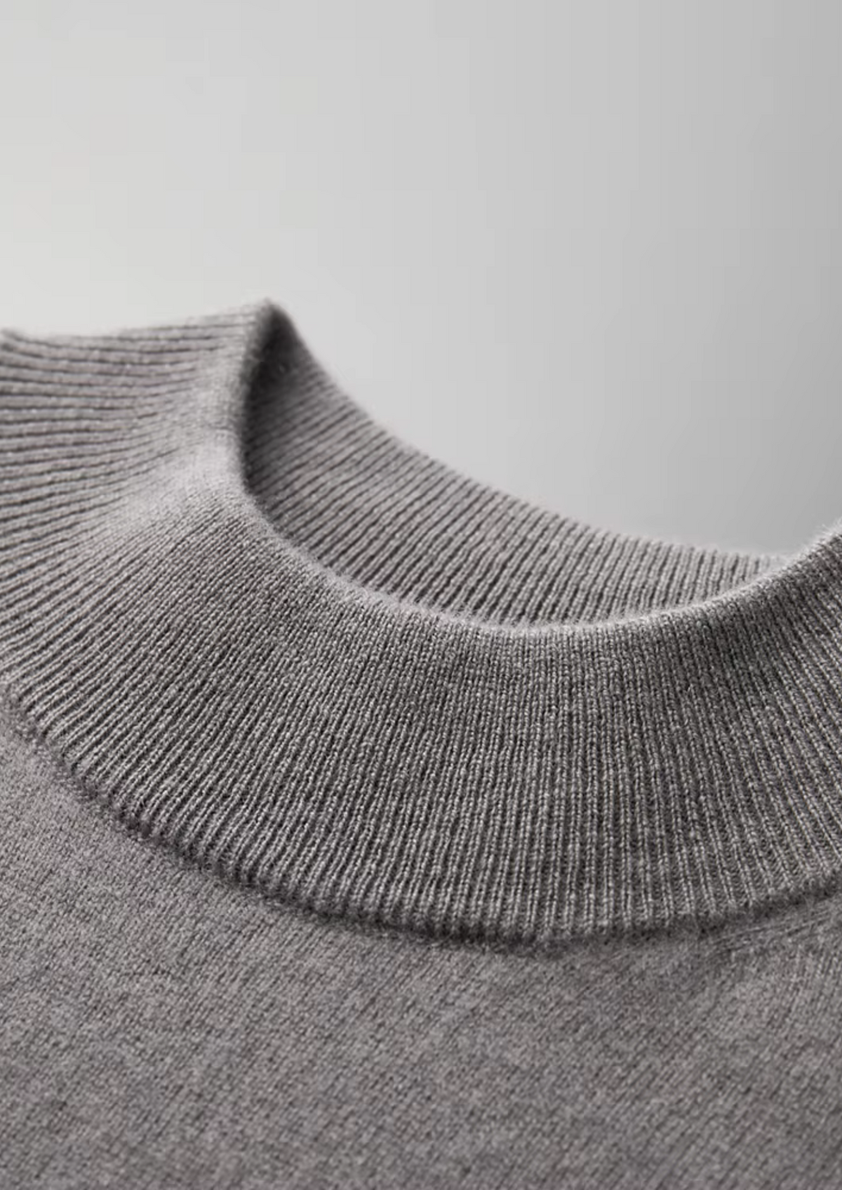 Premium Cashmere Mock Neck T-Shirt by SATRI & CO. – product view 4