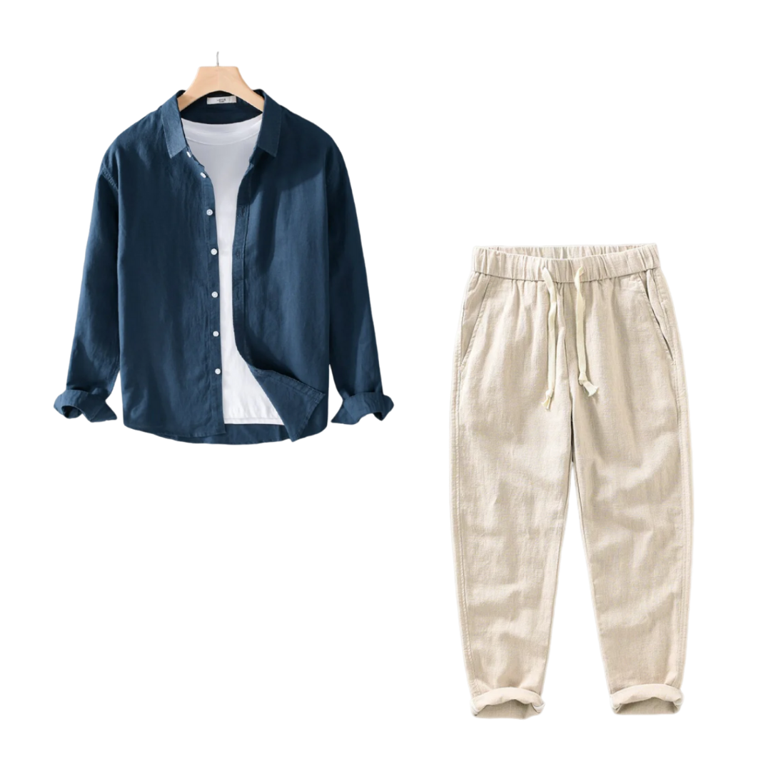 Conrado Linen Shirt & Trousers Set