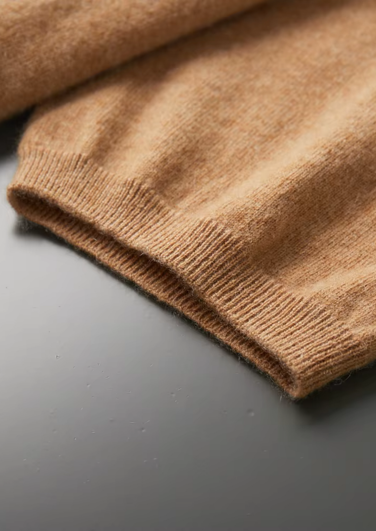 Premium Cashmere Mock Neck T-Shirt by SATRI & CO. – product view 27