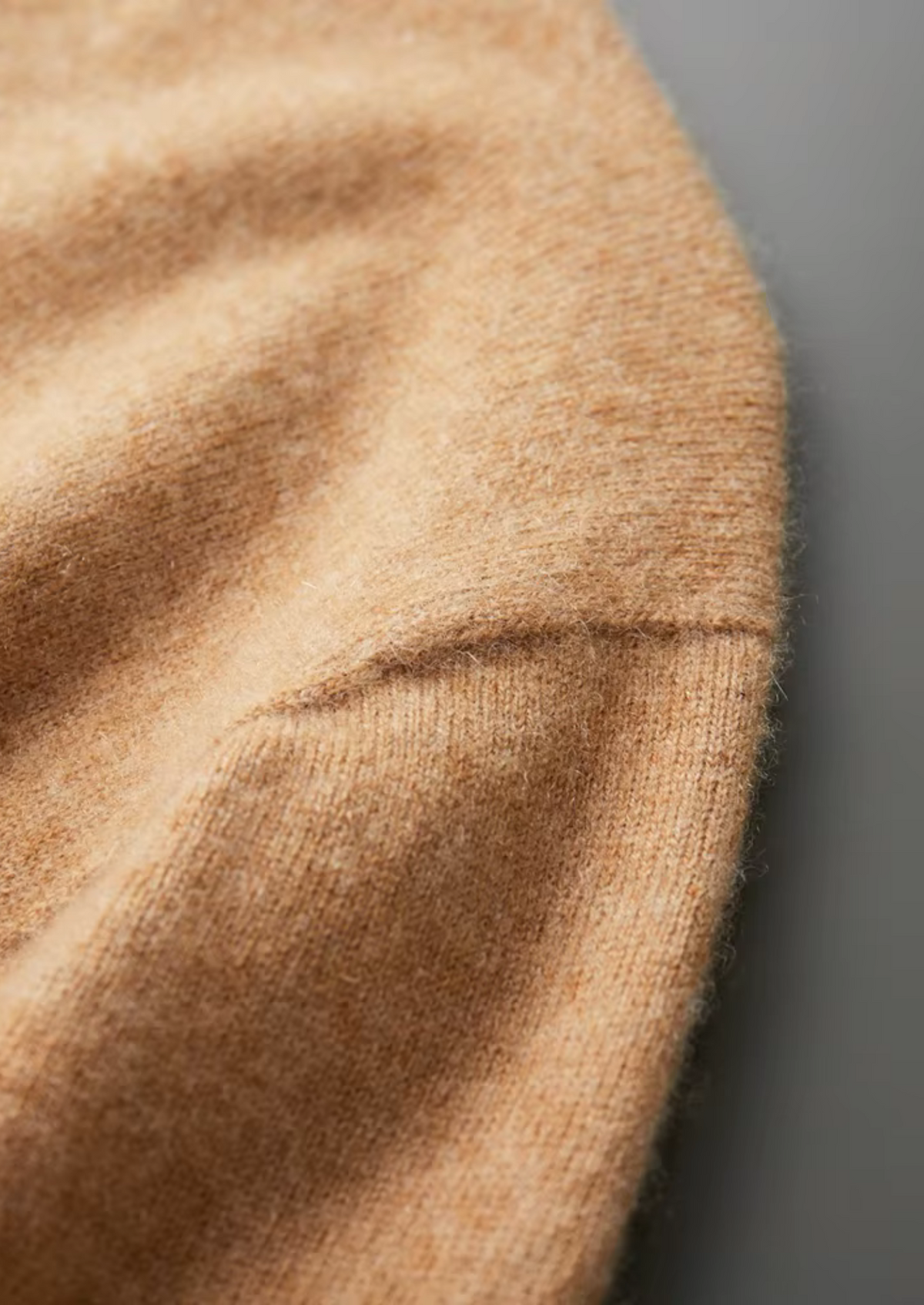 Premium Cashmere Mock Neck T-Shirt by SATRI & CO. – product view 26