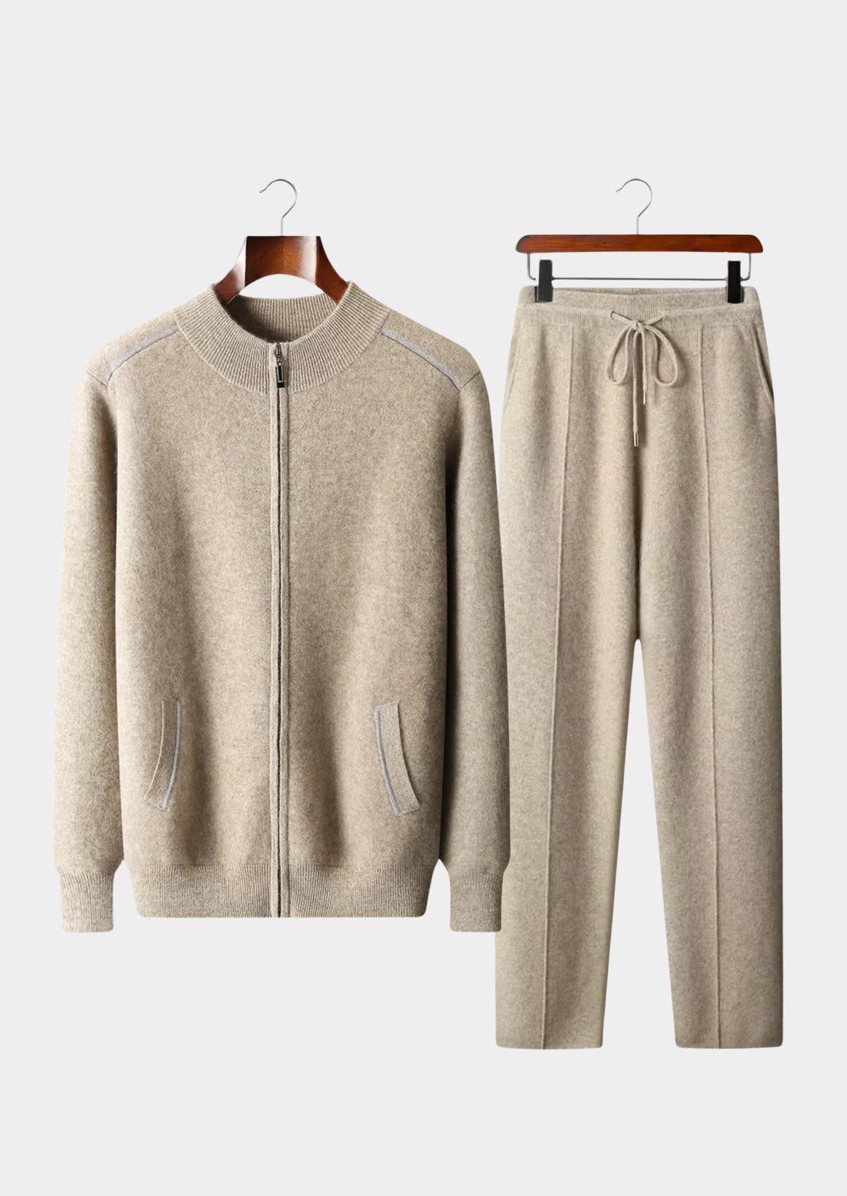 Cashmere Zip Cardigan & Trousers Set by SATRI & CO. – view 1
