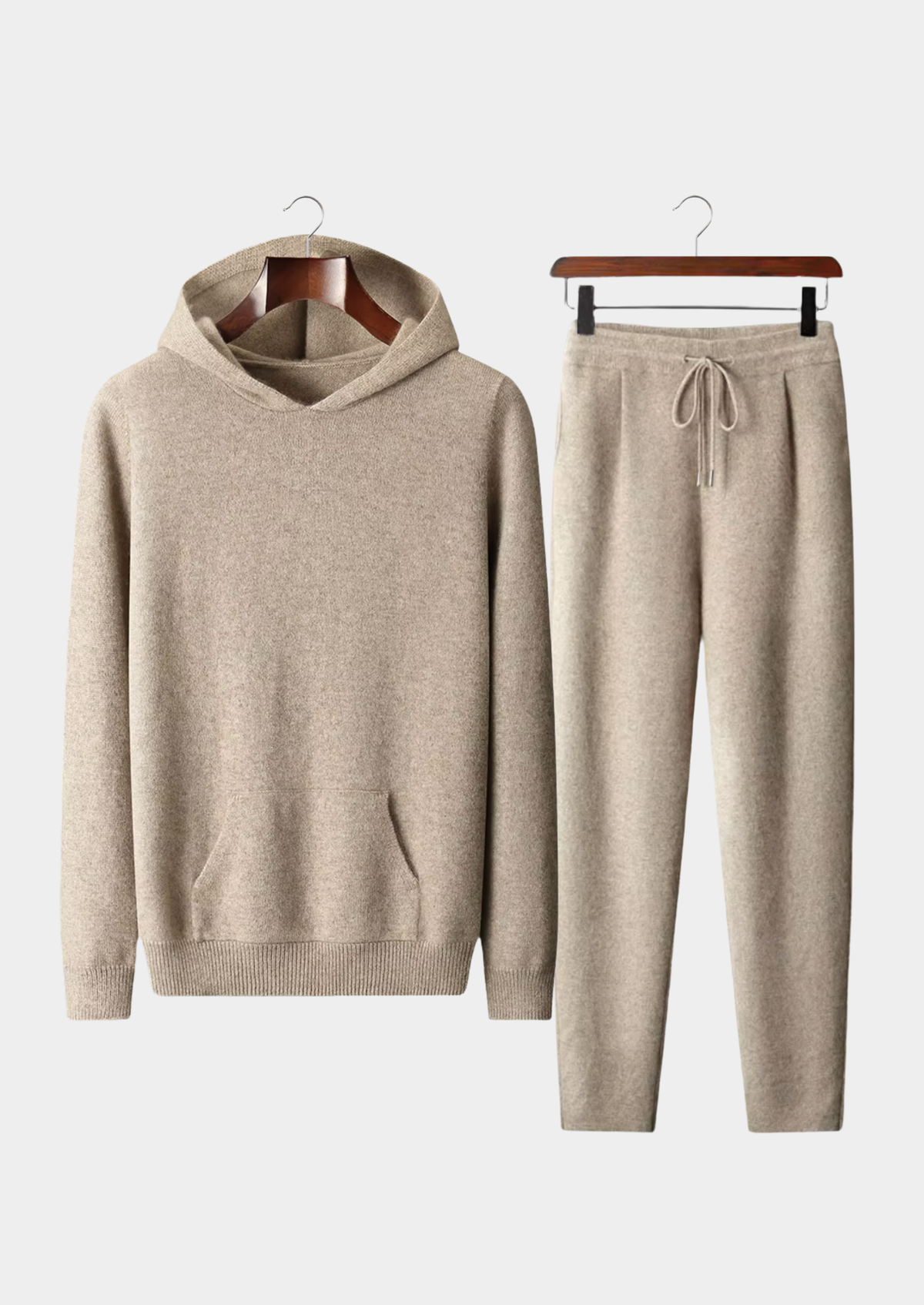 Cashmere Pullover Hoodie & Trousers Set by SATRI & CO. – view 1