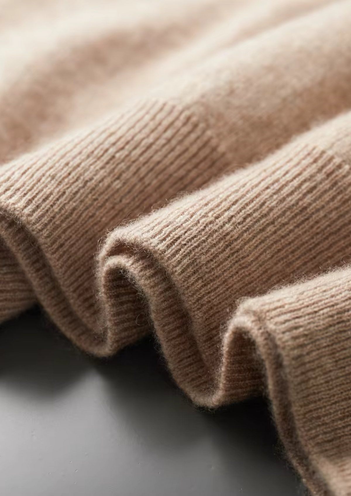Premium Cashmere Mock Neck T-Shirt by SATRI & CO. – product view 17