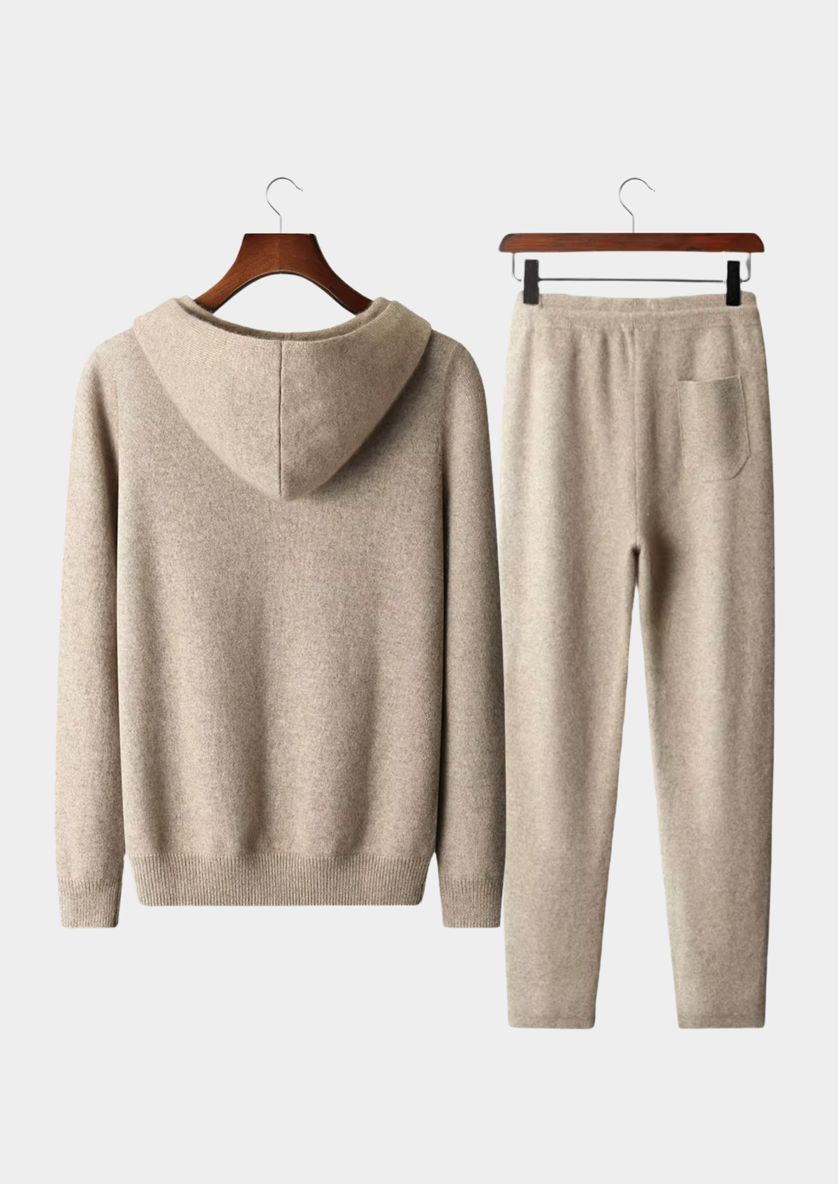 Cashmere Pullover Hoodie & Trousers Set by SATRI & CO. – view 2