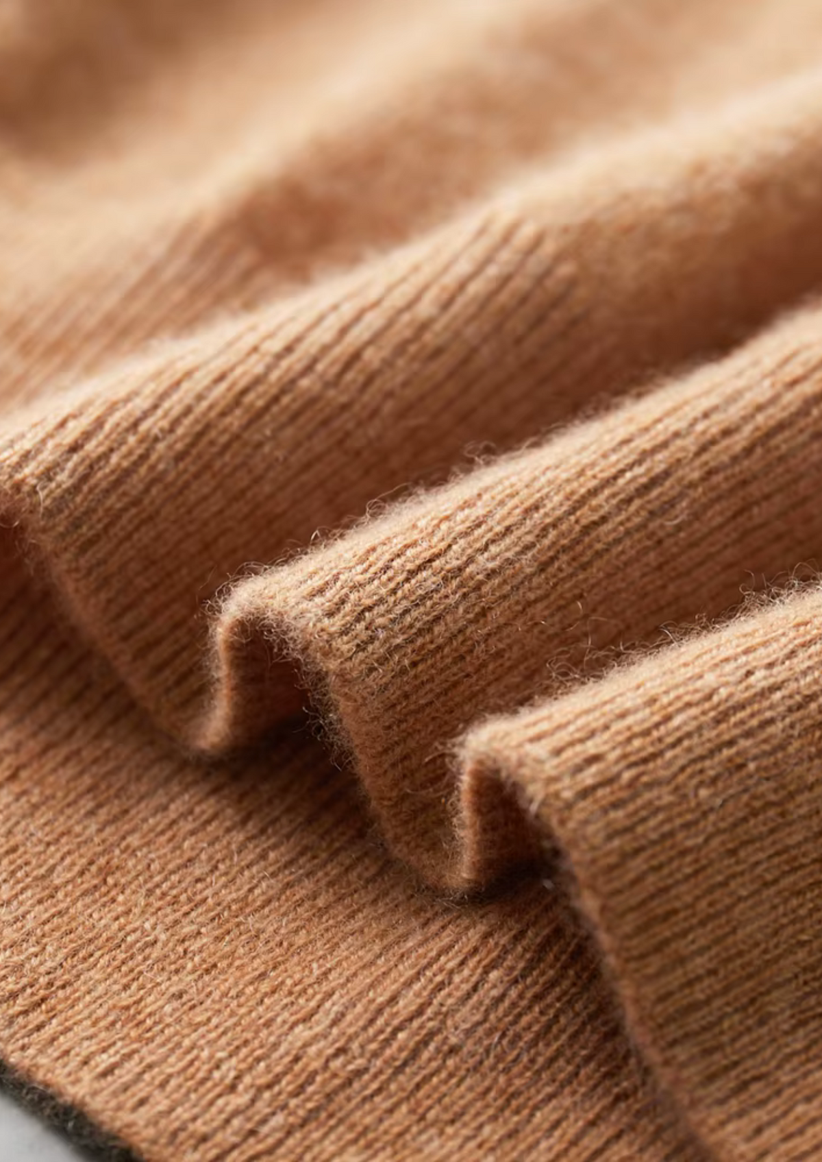 Premium Cashmere Classic Crew Neck T-Shirt - Honey Mustard by SATRI & CO. – product view 4