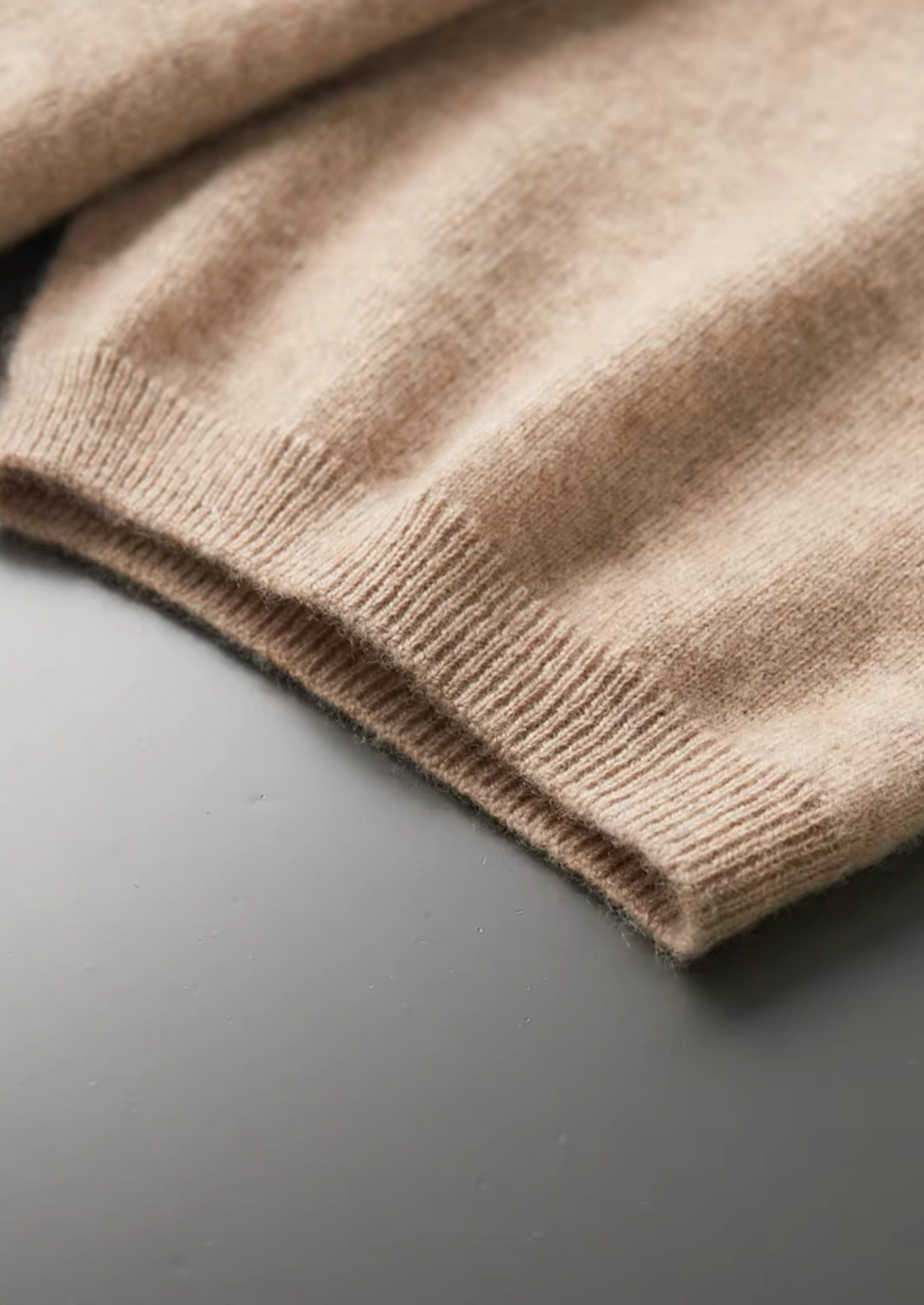 Premium Cashmere Mock Neck T-Shirt by SATRI & CO. – product view 20